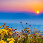 Sonnenaufgang in Pai im Norden von Thailand