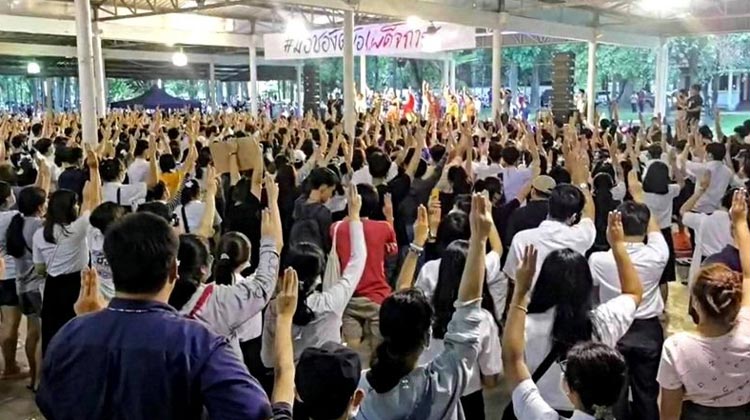 Studentenproteste Chiang Mai Universität