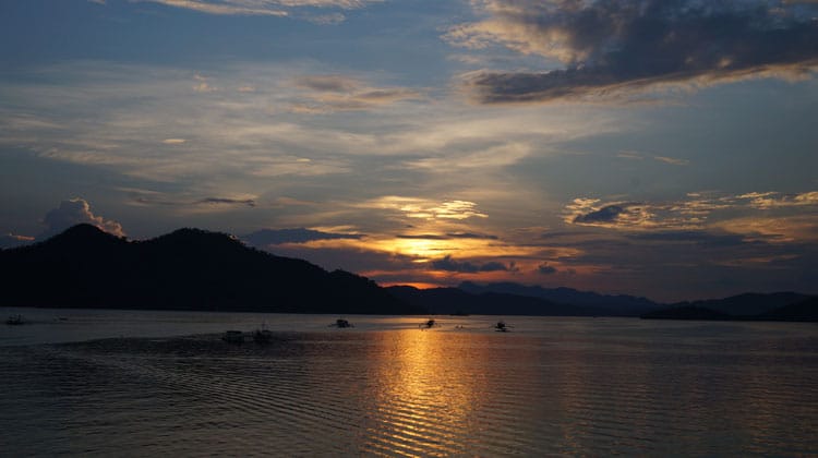 Sonnenuntergang in Coron