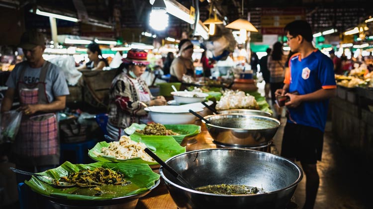 Essen-Markt in Thailand