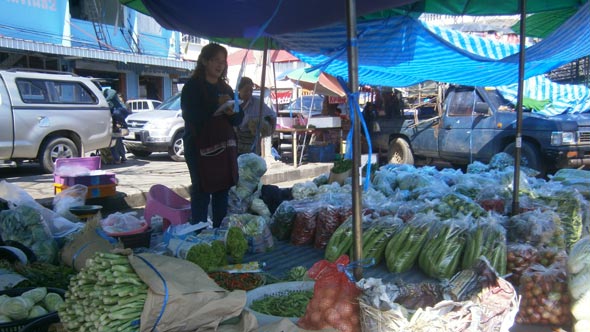 Obst- und Gemüsemarkt von Uttaradit