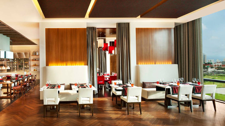Luxus-Hotel-Buffet im Viu Restaurant im St. Regis Hotel