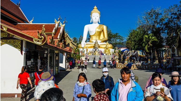 Wat hra That Doi Kham in Chiang Mai